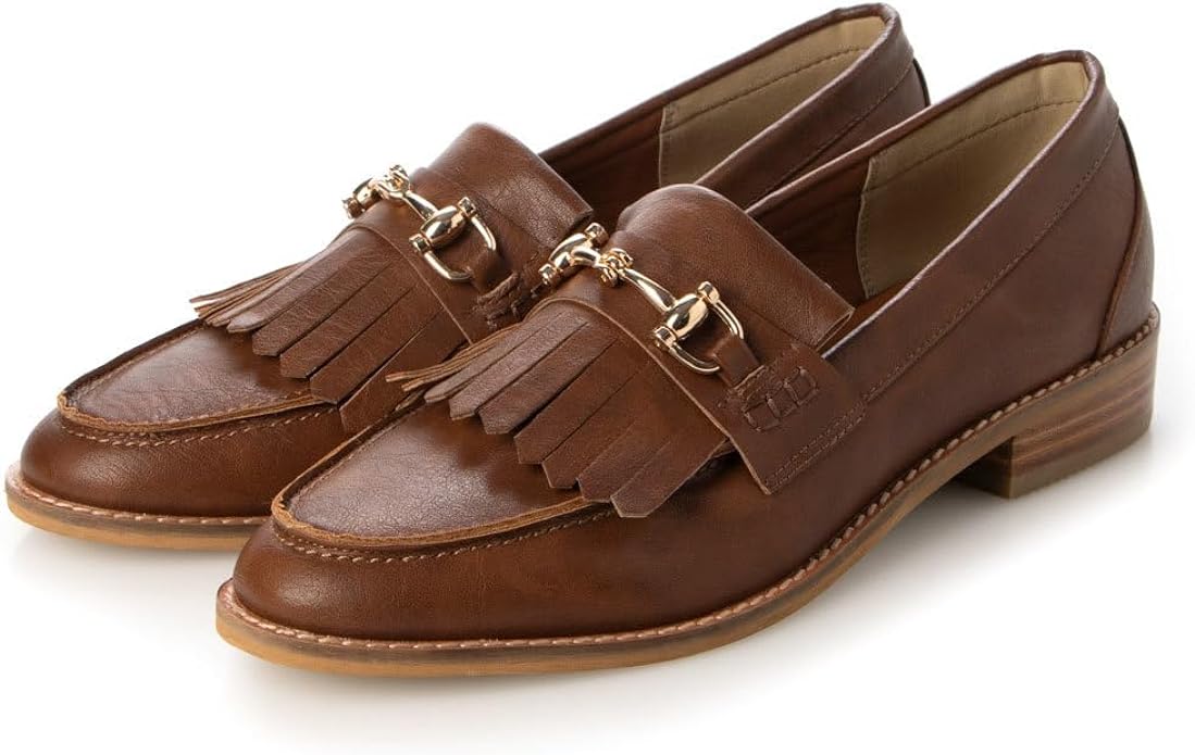 イーボル(EVOL) ソフトビット付き キルティタンローファー