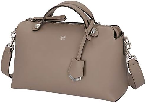 フェンディ(FENDI) バイ ザ ウェイ ミディアム ベージュレザー ボストンバッグ