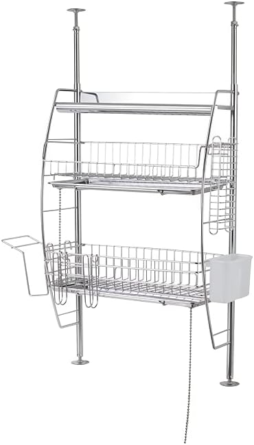 ビーワーススタイル 流れるつっぱり水切りラック SB-130004