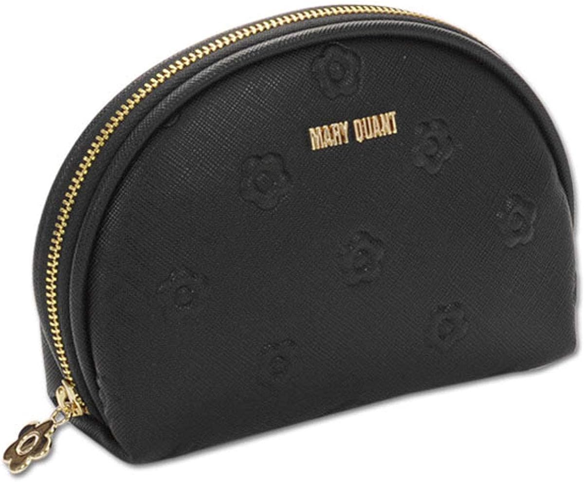 マリークヮント(MARY QUANT) シンプルエンボスデイジー ラウンドポーチ