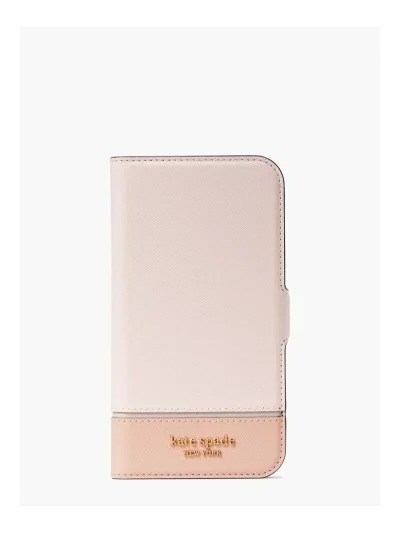 ケイトスペード(kate spade NEW YORK) モーガン カラーブロック アイフォン13 マグネティック ラップ フォリオケース