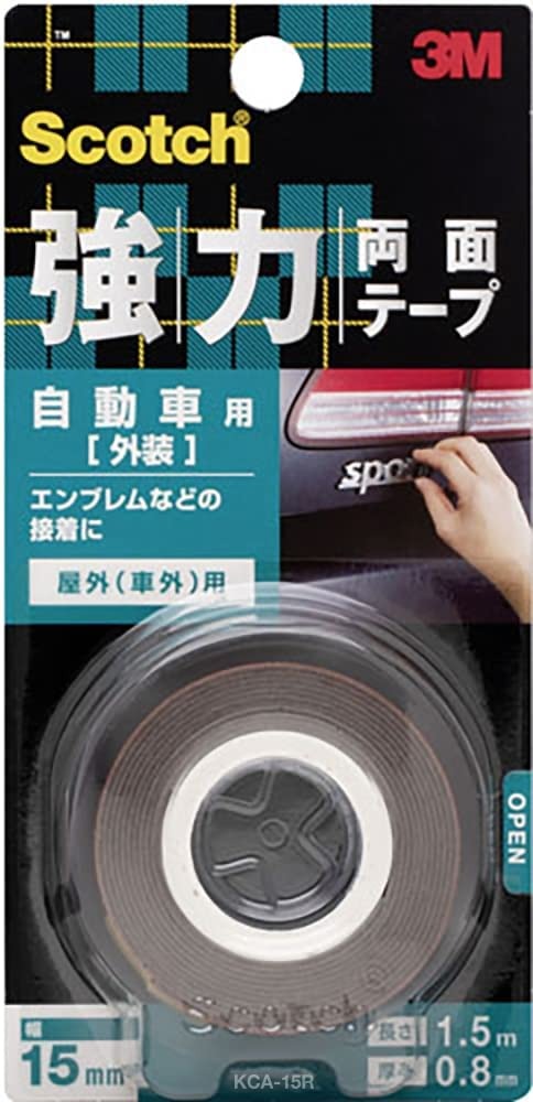 スリーエム(3M) スコッチ 強力両面テープ 自動車外装用 KCA-15R