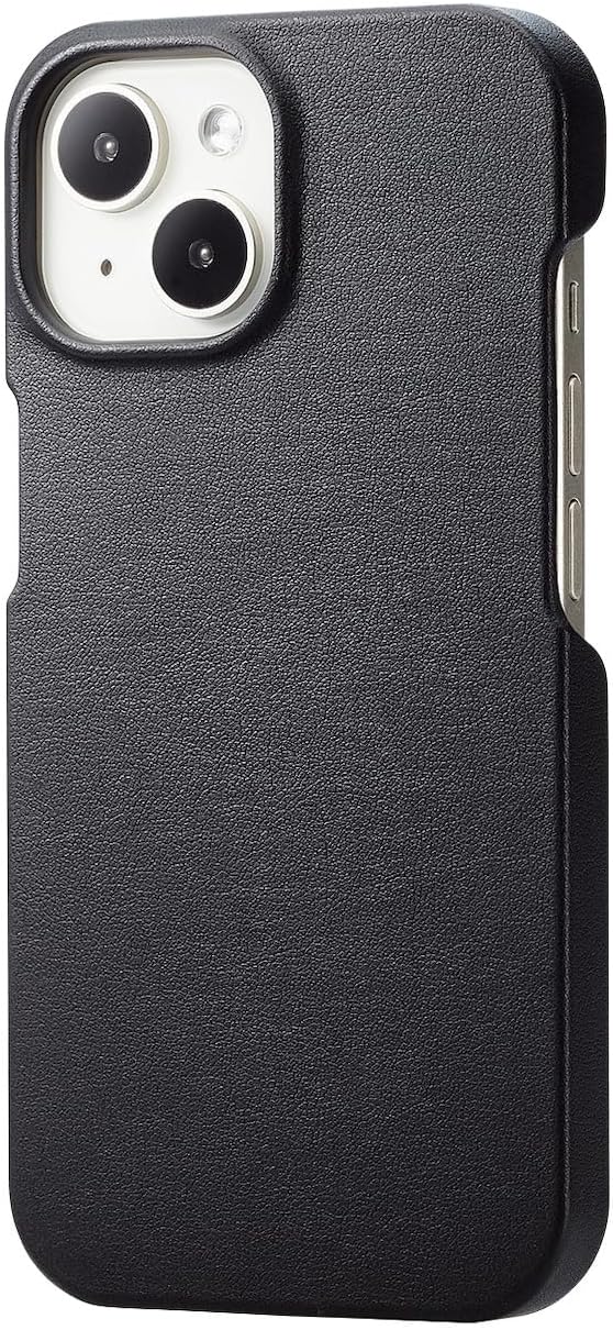 エレコム(ELECOM) iPhone 15 オープンソフトレザーケース MAGKEEP PM-A23APLOM