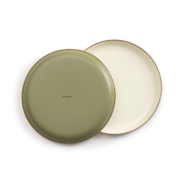 ベアボーンズリビング(BAREBONES Living) エナメル 2トーン プレート 2枚セット