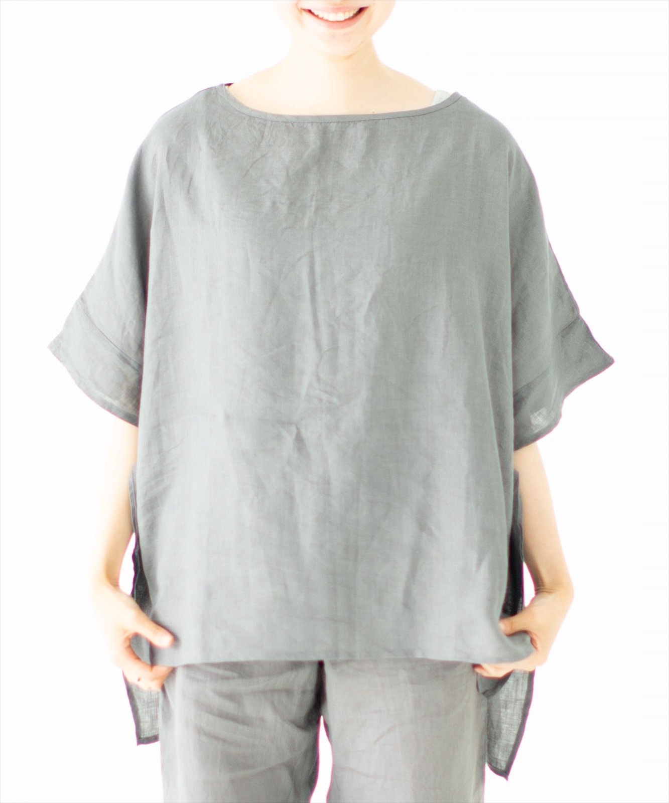 サラサデザイン(sarasa design) b2c ルームウェア ドレープシャツ リネン