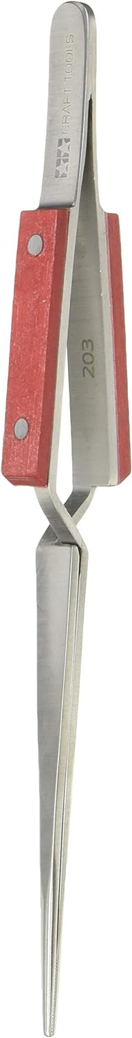 タミヤ(TAMIYA) 精密ピンセット 逆作動 ストレートタイプ 74103