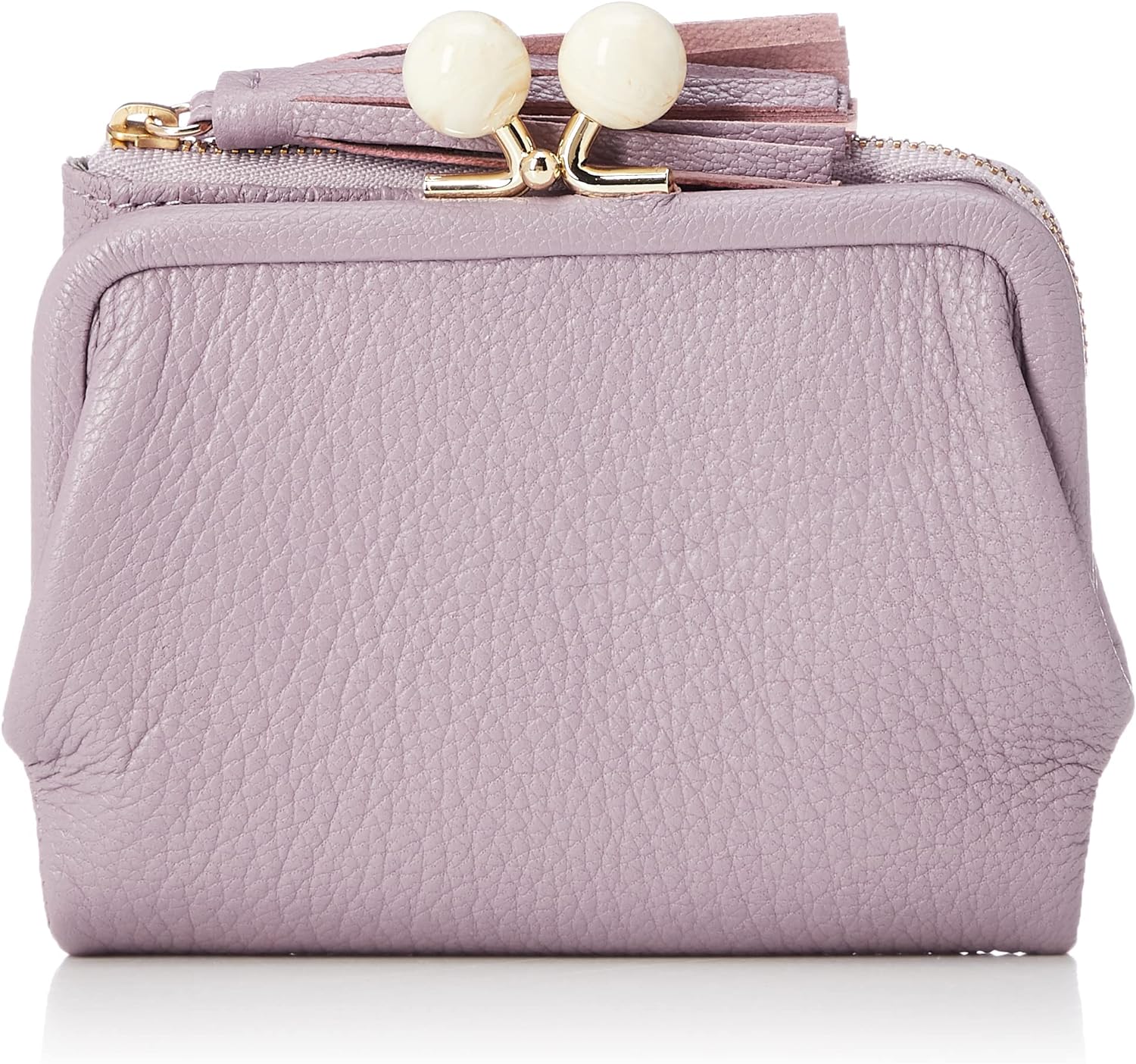 ペルケ(perche) アクリル玉がま口2つ折り財布