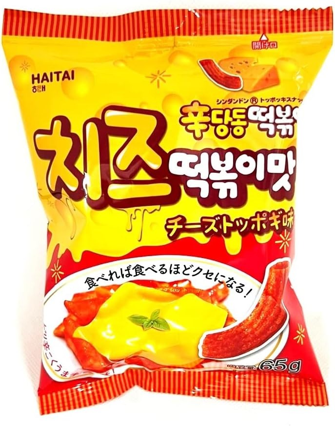 ヘテパシフィック 辛ダンドン トッポッキスナック チーズトッポギ味