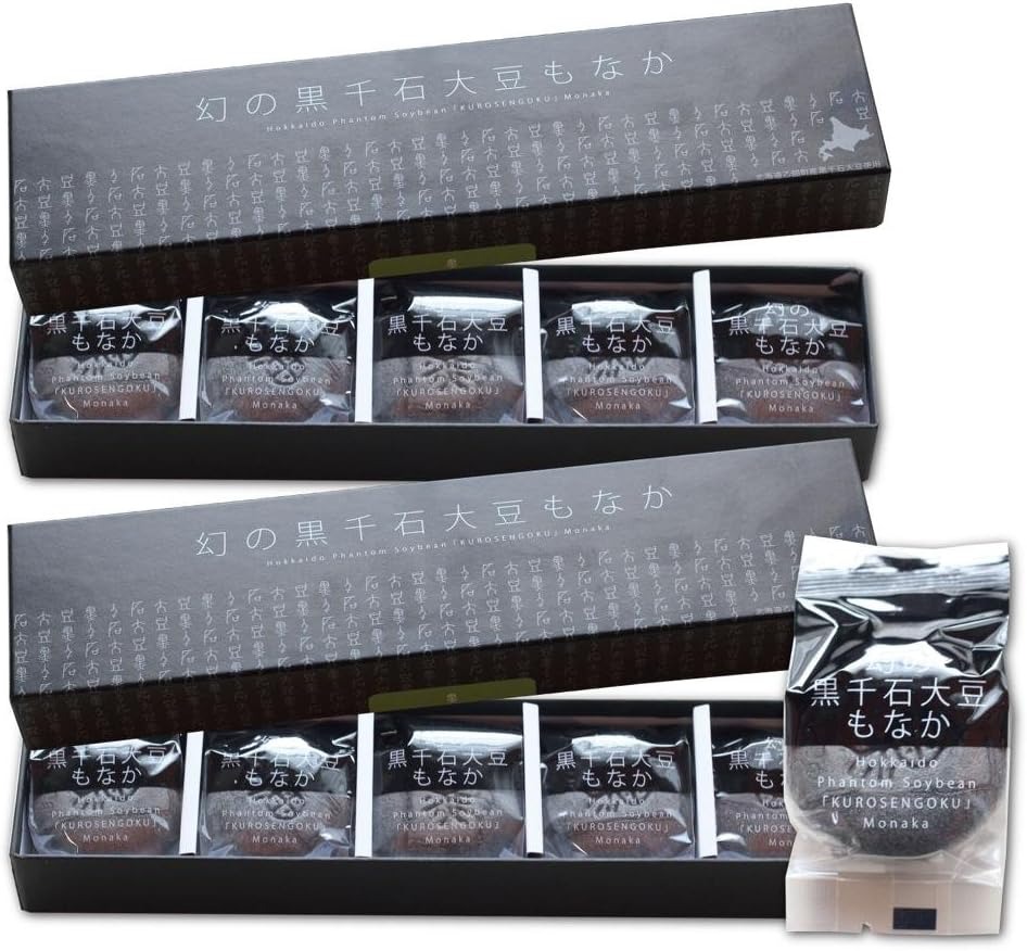 ゆり最中本舗 富貴堂 幻の黒千石大豆もなか