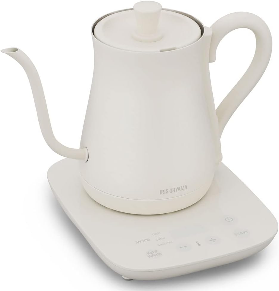アイリスオーヤマ(IRIS OHYAMA) ケトル 0.6L ドリップ 温度調節付 IKE-C601T 2022
