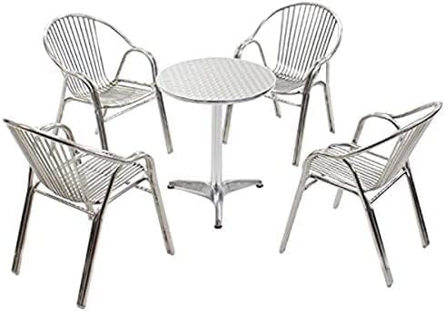 インターナショナルトレーディング(ITC) ガーデン5点セット stainlesschair-l01s-5set-t