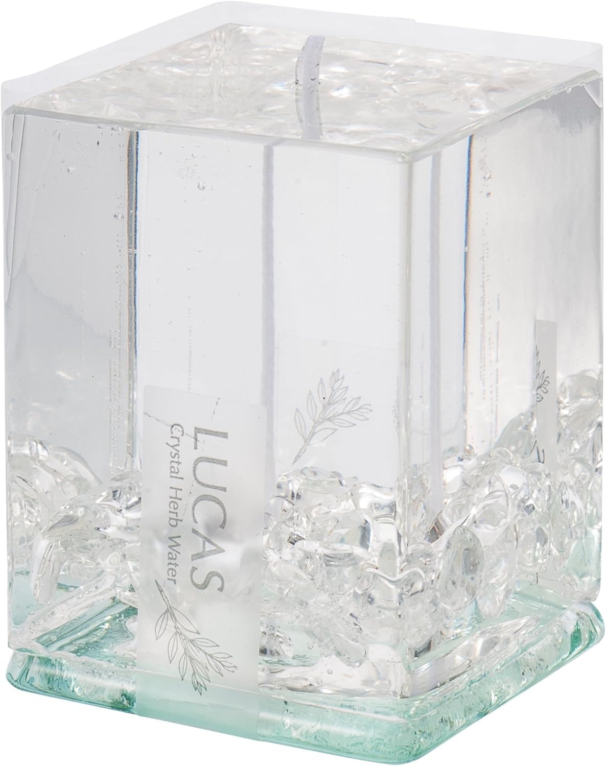 ルカス(LUCAS) ホワイトセージ 浄化瞑想キャンドル クリスタル