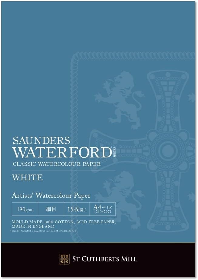 ホルベイン(holbein) ウォーターフォード ホワイト 細目 A4パッド WHT-A4