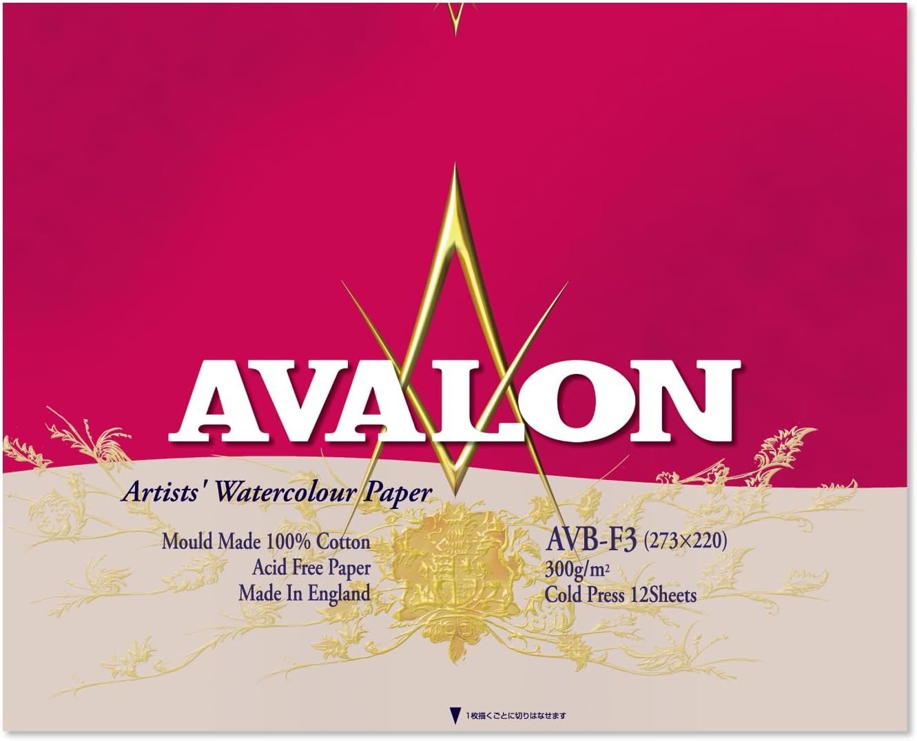 ホルベイン(holbein) アヴァロン水彩紙 ブロック 300g 中目 AVB-F3