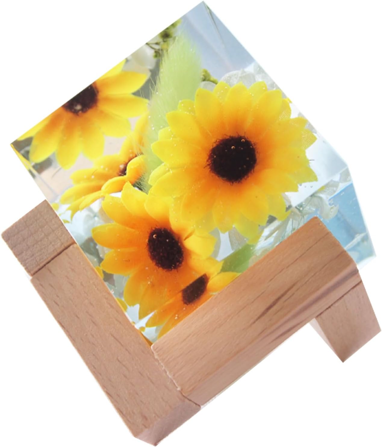 彩香(Saika) クリスタルハーバリウム 台付き