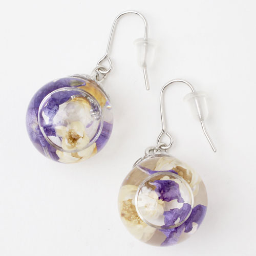 COCO LEAF ハーバリウム ピアス フラワー