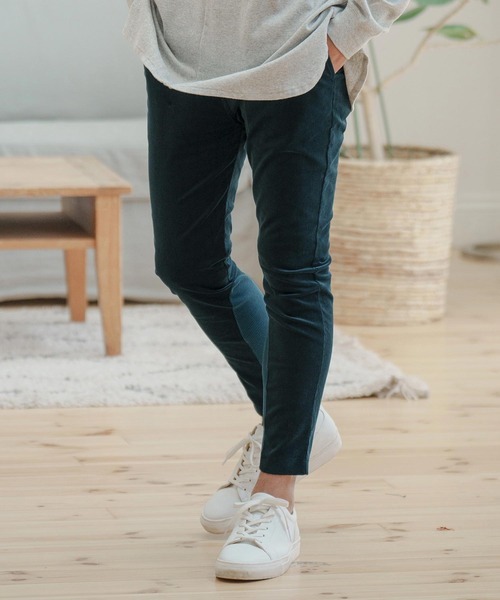 カンビオ(CAMBIO) Stretch Corduroy Hem Rib Pants