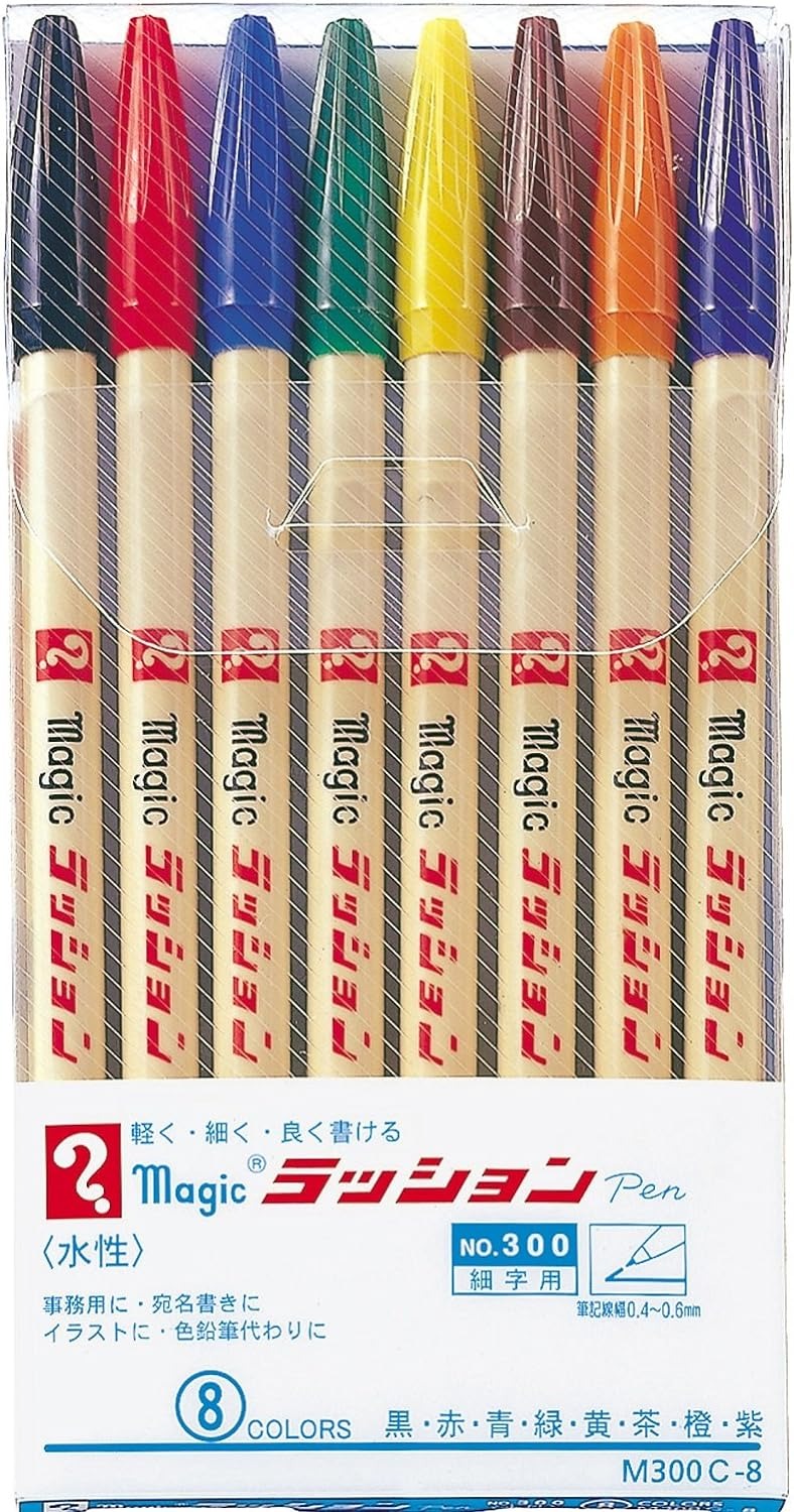 寺西化学工業 ラッションペン No.300 8色 M300C-8