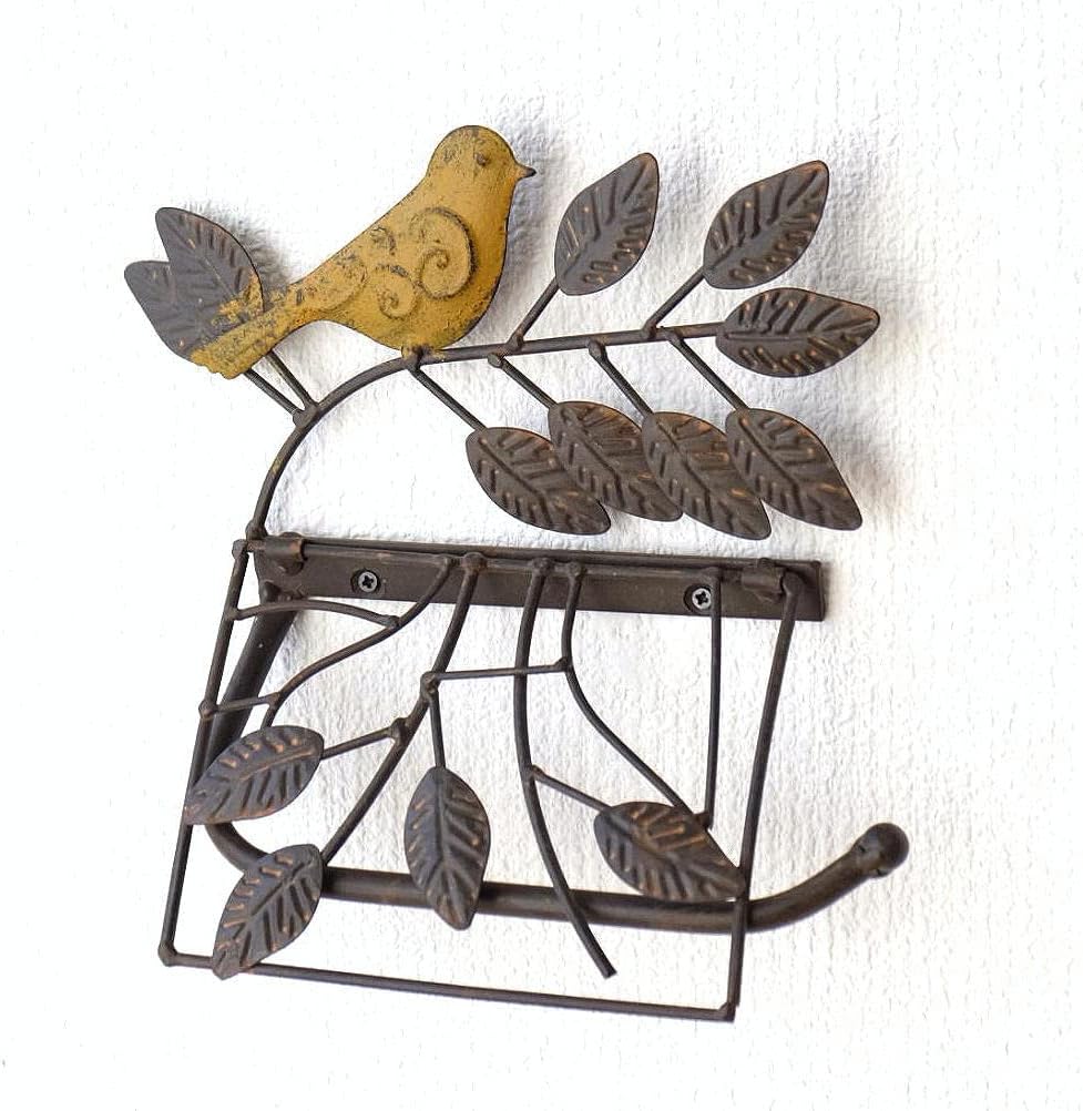 ギギliving レトロアイアンのペーパーホルダー イエローバード sik6531