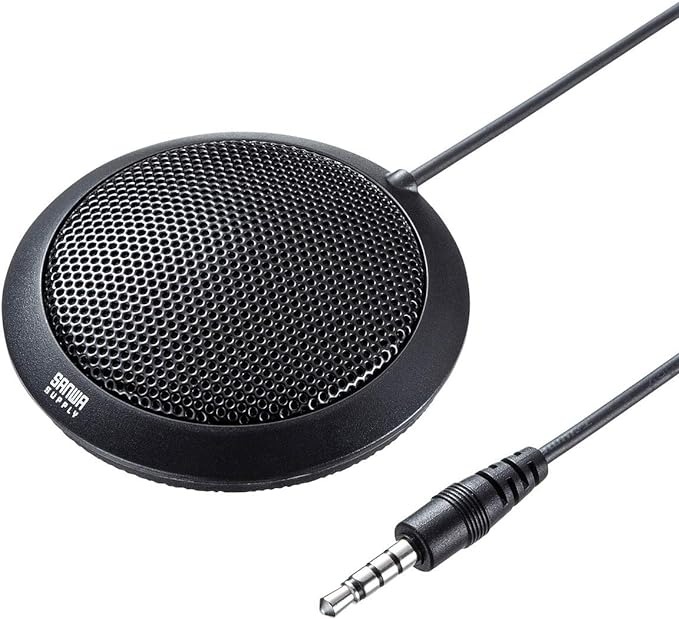 サンワサプライ Bluetoothマイク クリップタイプ 小型 3.5mm