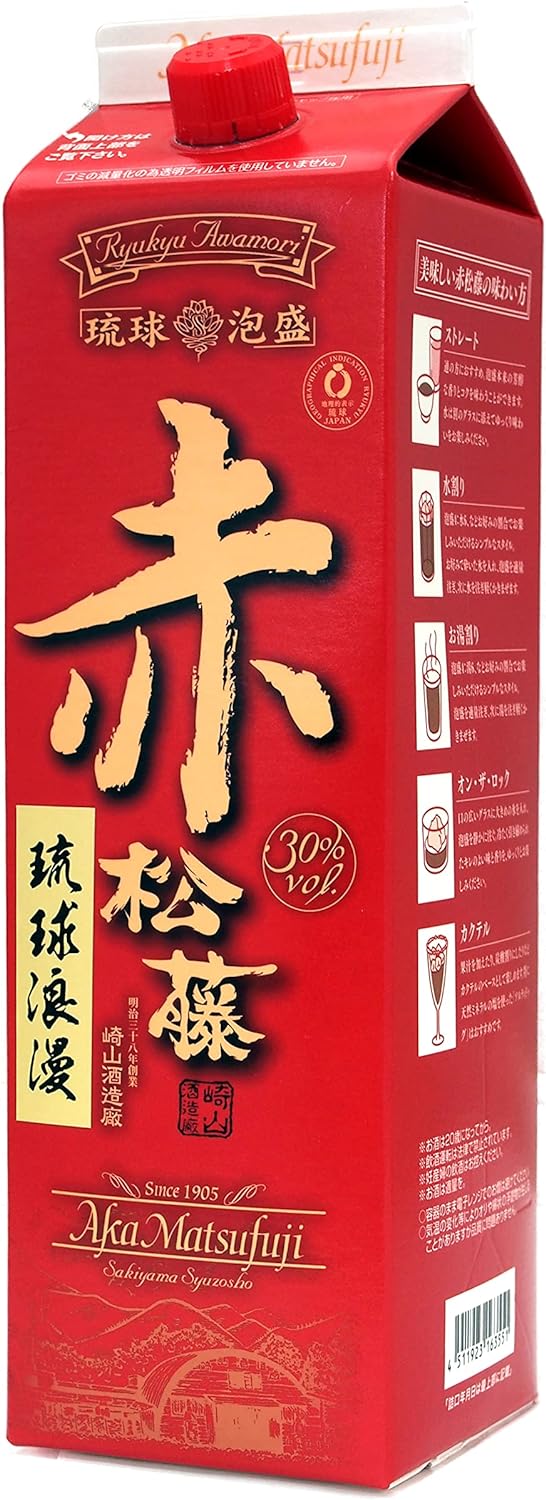 崎山酒造廠 赤の松藤 黒糖酵母仕込み 30度