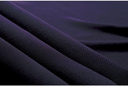 むす美 二巾7号 正絹ちりめん 無地風呂敷 ムラサキ