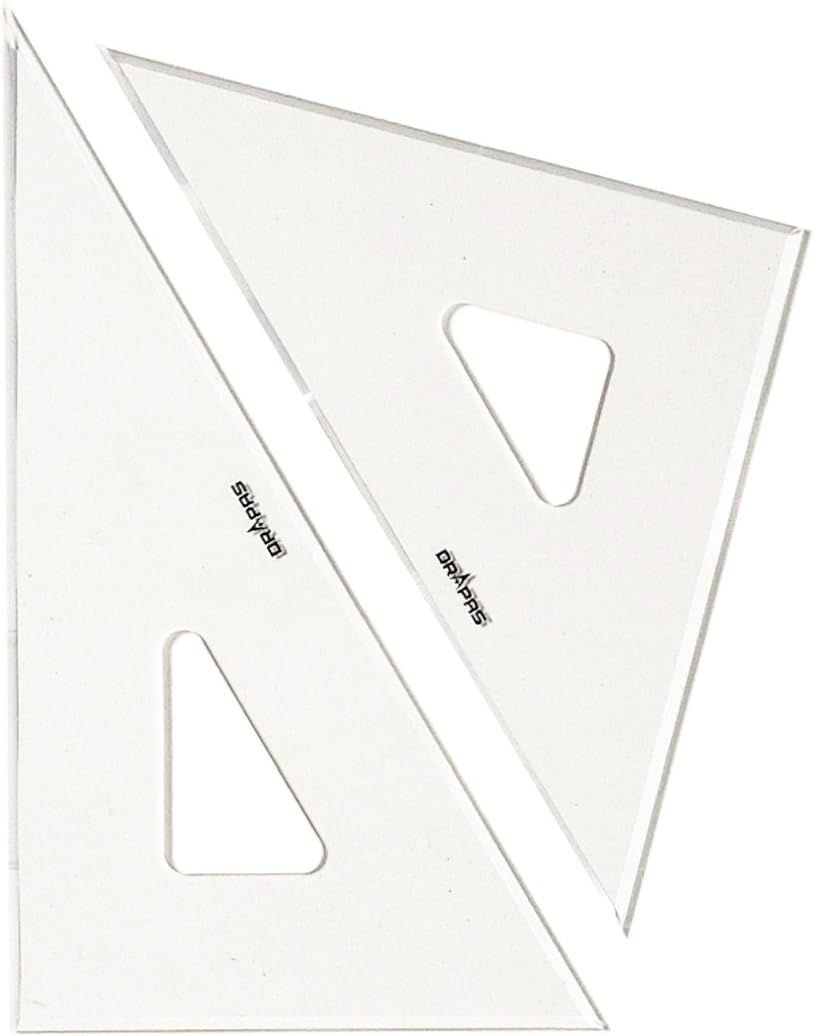 ドラパス(DRAPAS) 三角定規 面取 3mm厚 18cm No.13-232