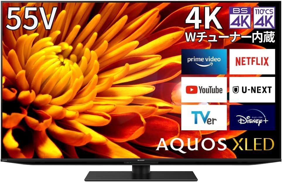 シャープ(SHARP) 4Kテレビ AQUOS XLED 4T-C55EP1 2022