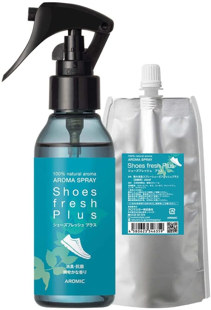 アロミックスタイル 天然アロマ 靴の消臭スプレー シューズフレッシュプラス 100ml