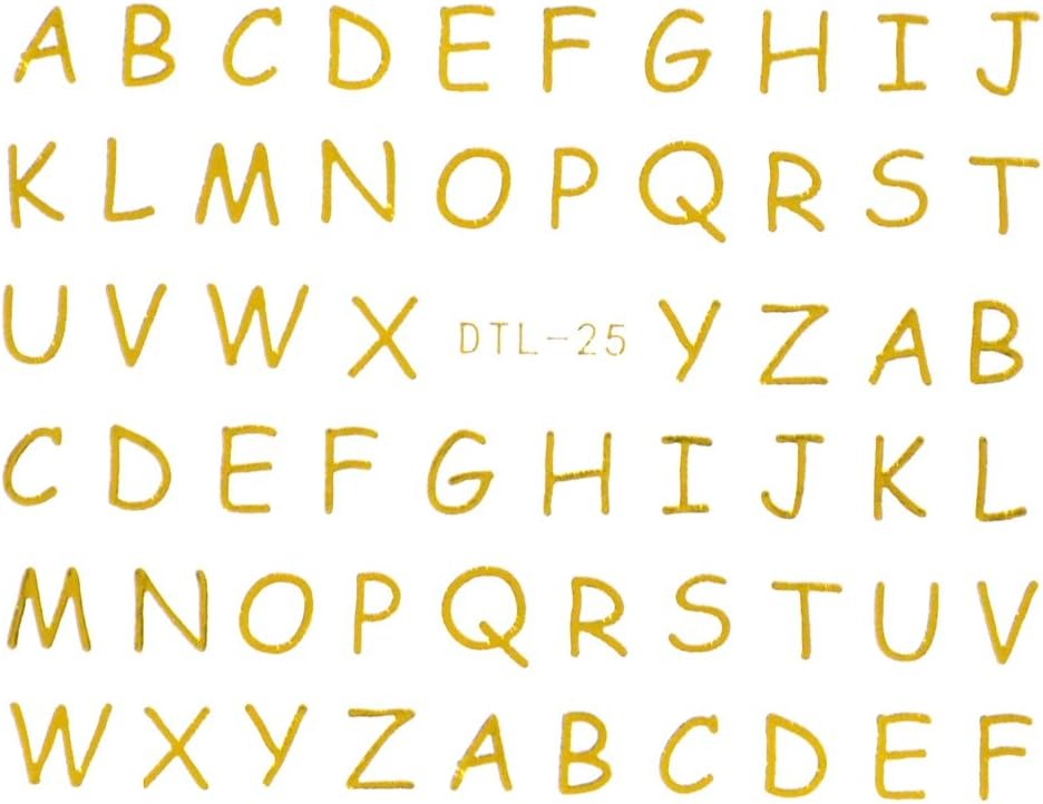 ネイルタウン(NAILTOWN) ゆるアルファベットネイルシール