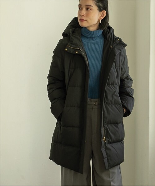 オペークドットクリップ(OPAQUE.CLIP) 撥水フードミドル丈コート