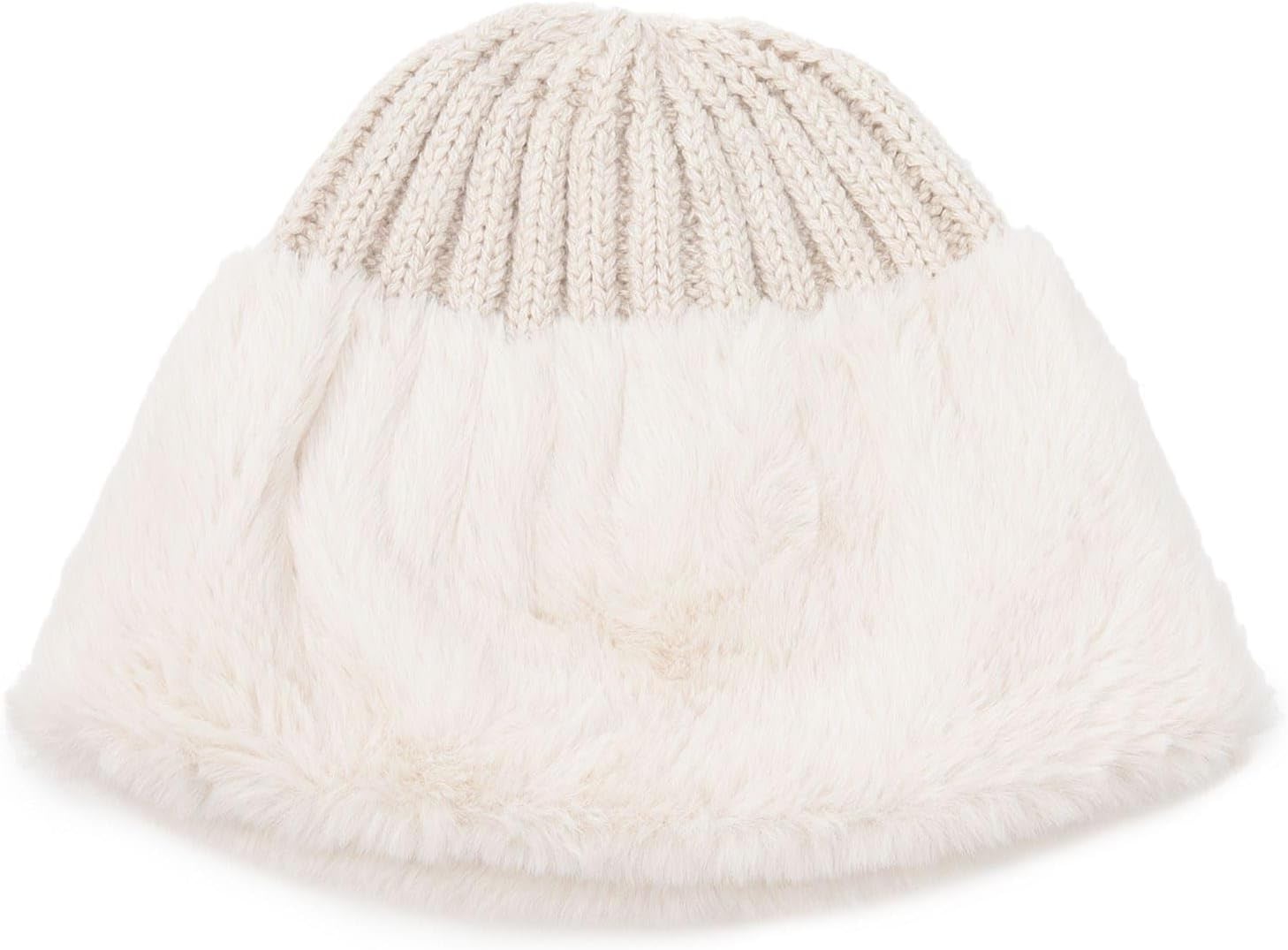 オペークドットクリップ(OPAQUE.CLIP) フェイクファー付きニットワッチ