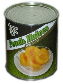 天狗缶詰 黄桃 南アフリカ産 ハーフ 2号缶