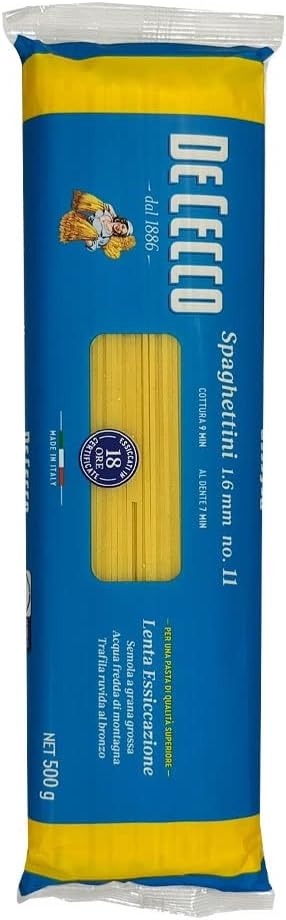 ディ・チェコ(DE CECCO) No.11 スパゲッティーニ 1.6mm 500g