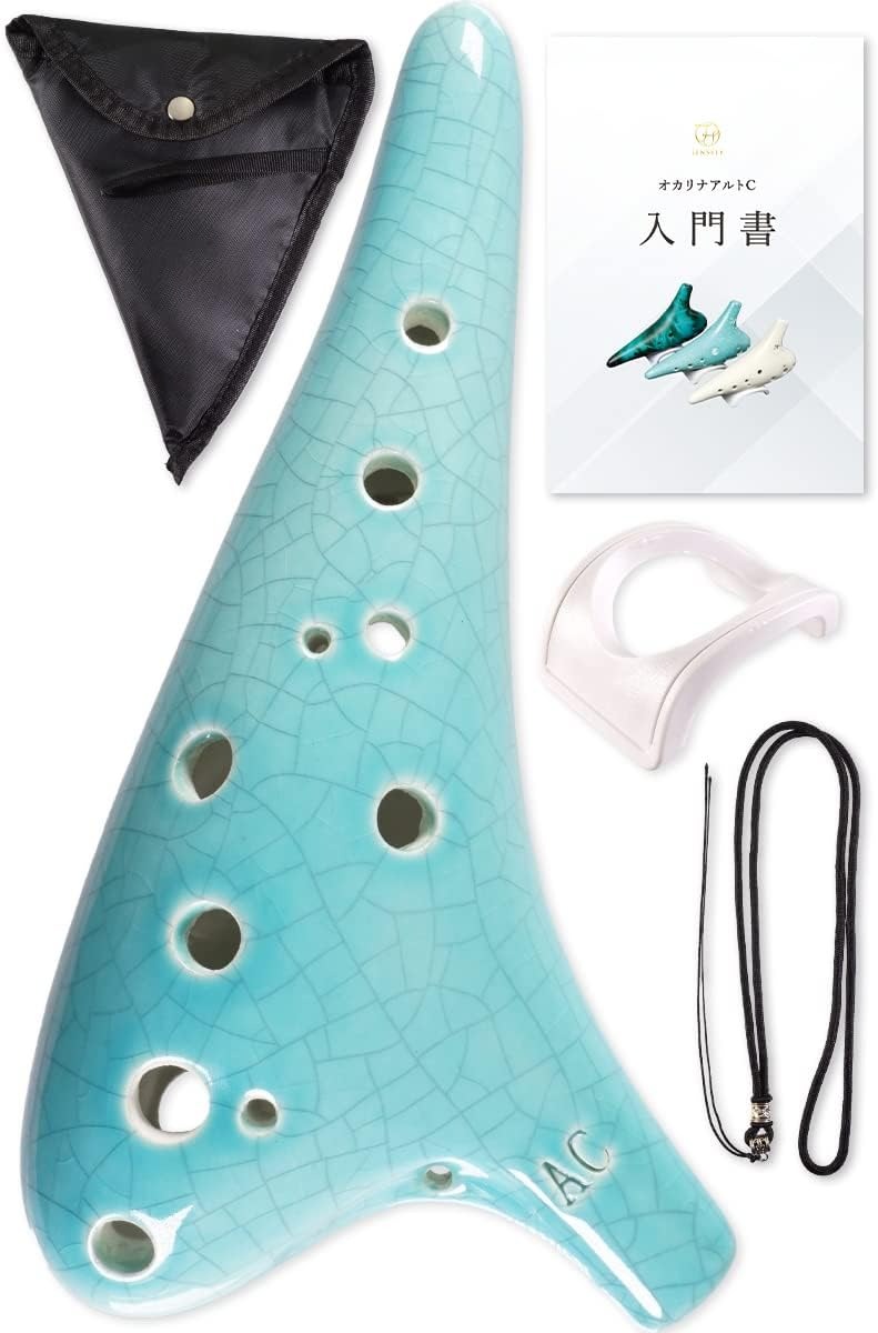 JINSELF 職人の手作り オカリナ 陶器 初心者セット