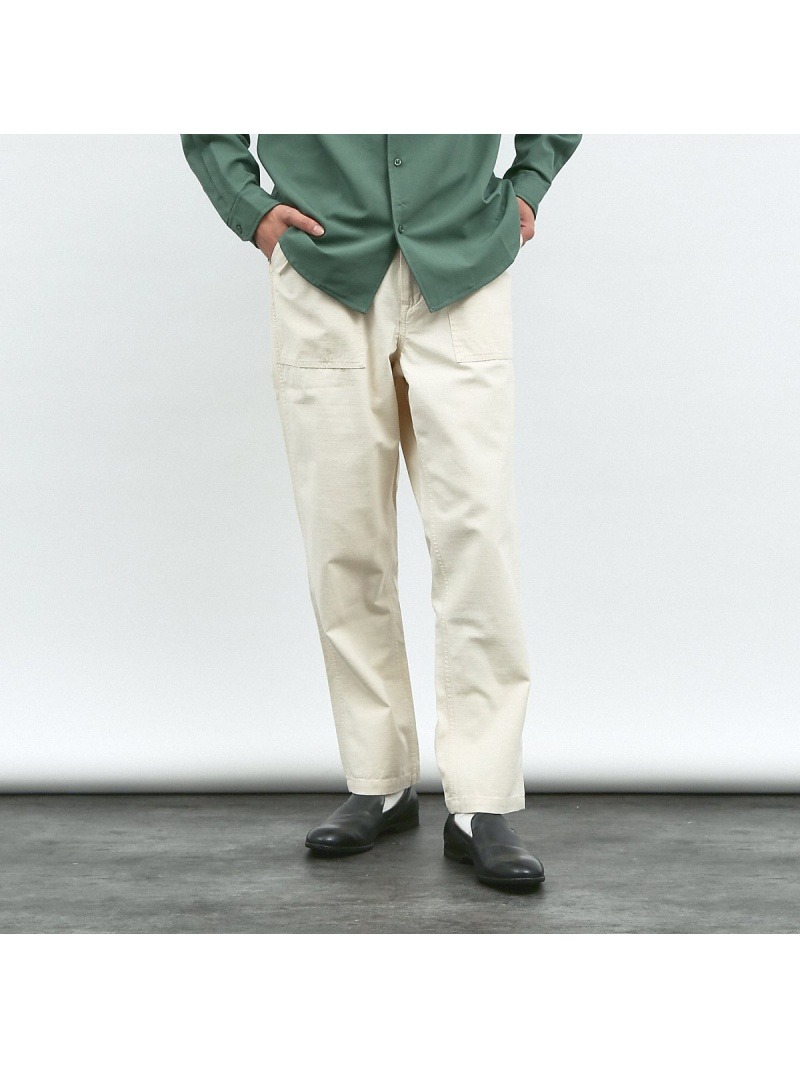 アバハウス(ABAHOUSE) コットン ワイド テーパード ベイカー パンツ
