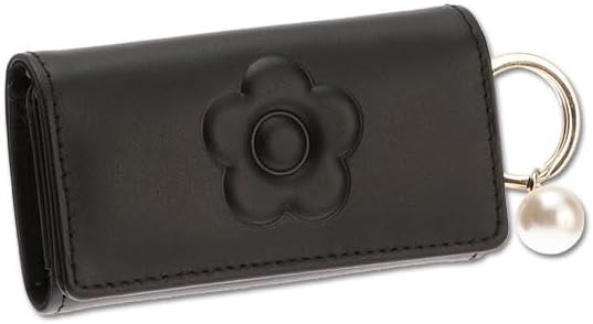マリークヮント(MARY QUANT) エンボスデイジーパール キーケース