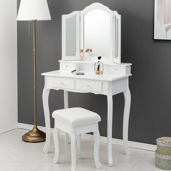 ニトリ(NITORI) エレガントな猫脚三面鏡ドレッサー