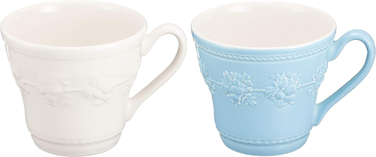ウェッジウッド(WEDGWOOD) フェスティビティ マグ アイボリー・ブルー ペア 1054014