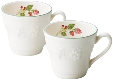ウェッジウッド(WEDGWOOD) フェスティビティ ラズベリー マグ ペア 1054004