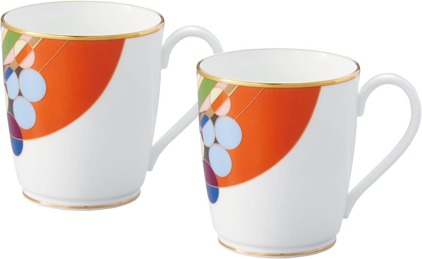 ノリタケ(Noritake) フランク・ロイド・ライト マーチバルーンズ マグカップペア 4947J/WP59880