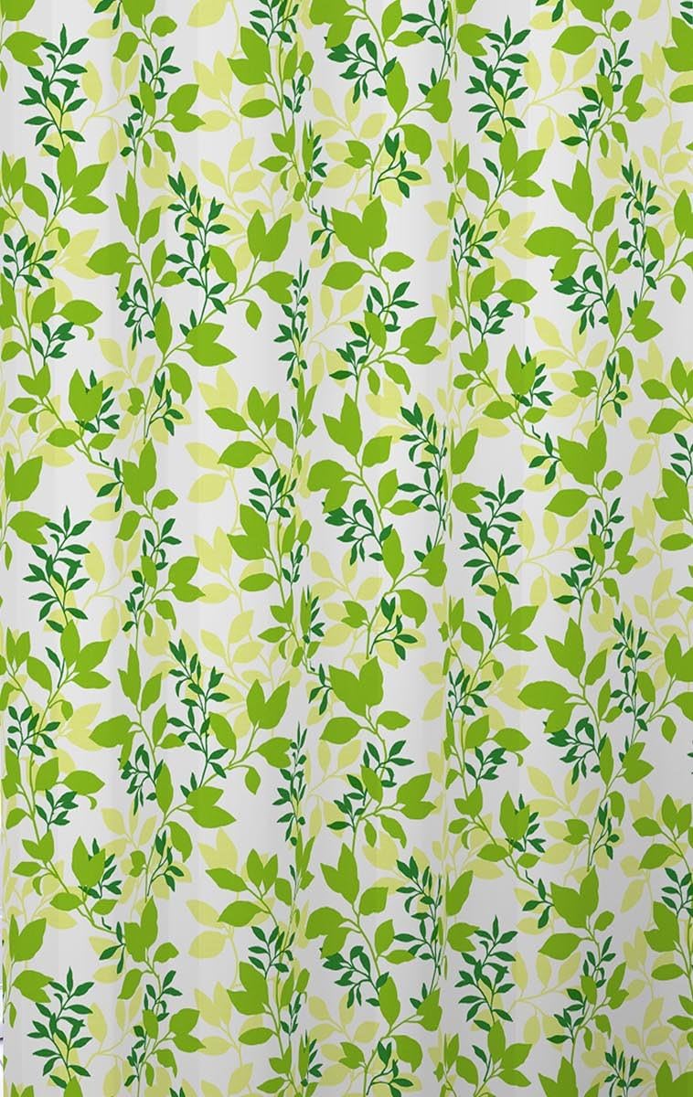 明和グラビア(MEIWA) スタイリッシュバスカーテン リーフ柄 S-308