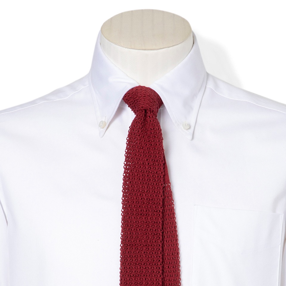 フェアファクス(FAIRFAX) コットンソリッドニットタイ