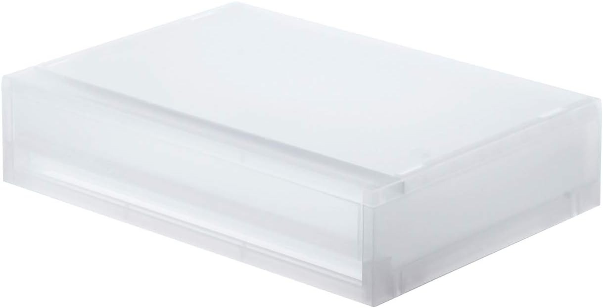 無印良品 ポリプロピレンケース引出式・横ワイド・薄型 15253753