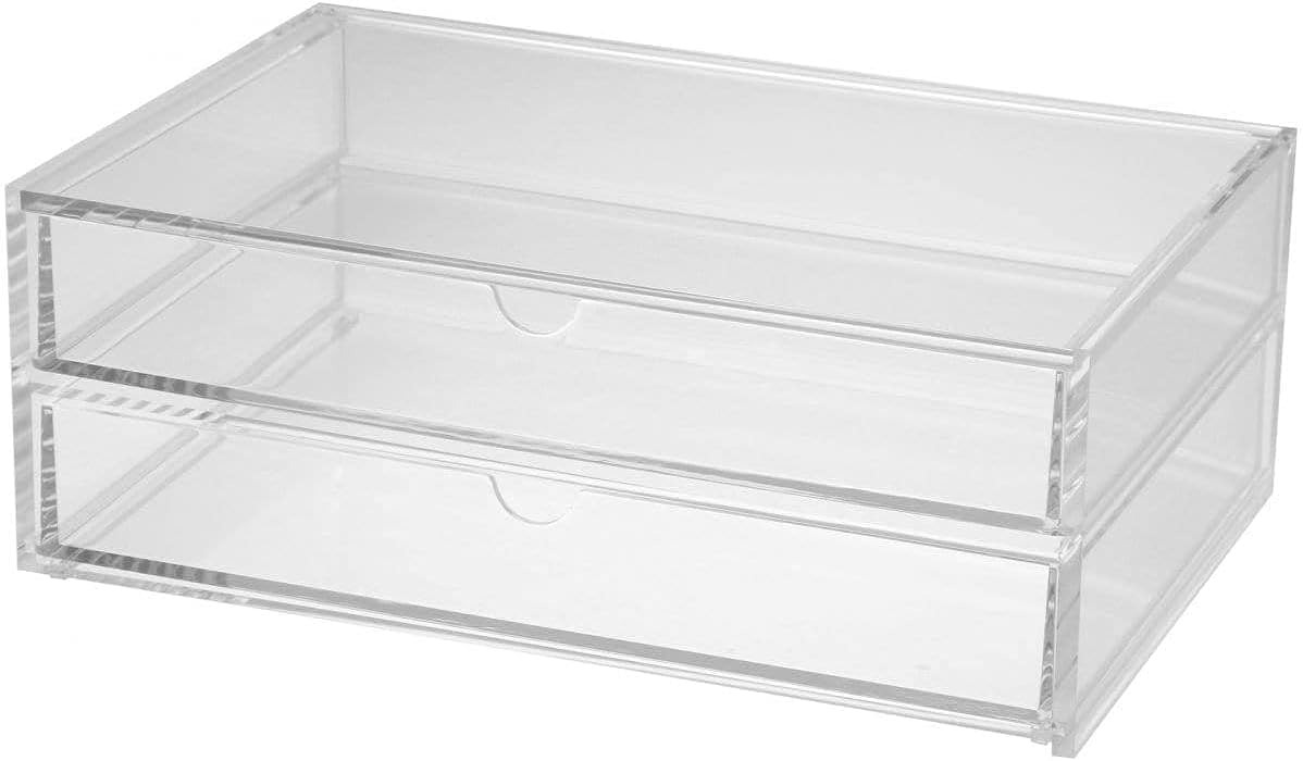 無印良品 重なるアクリルケース2段引出・大 82998283
