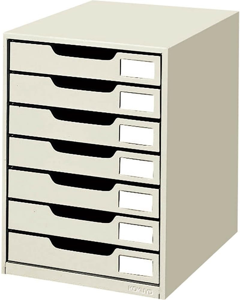 コクヨ(KOKUYO) レターケーススチール引き出しタイプA4縦 片引7段 LC-7M