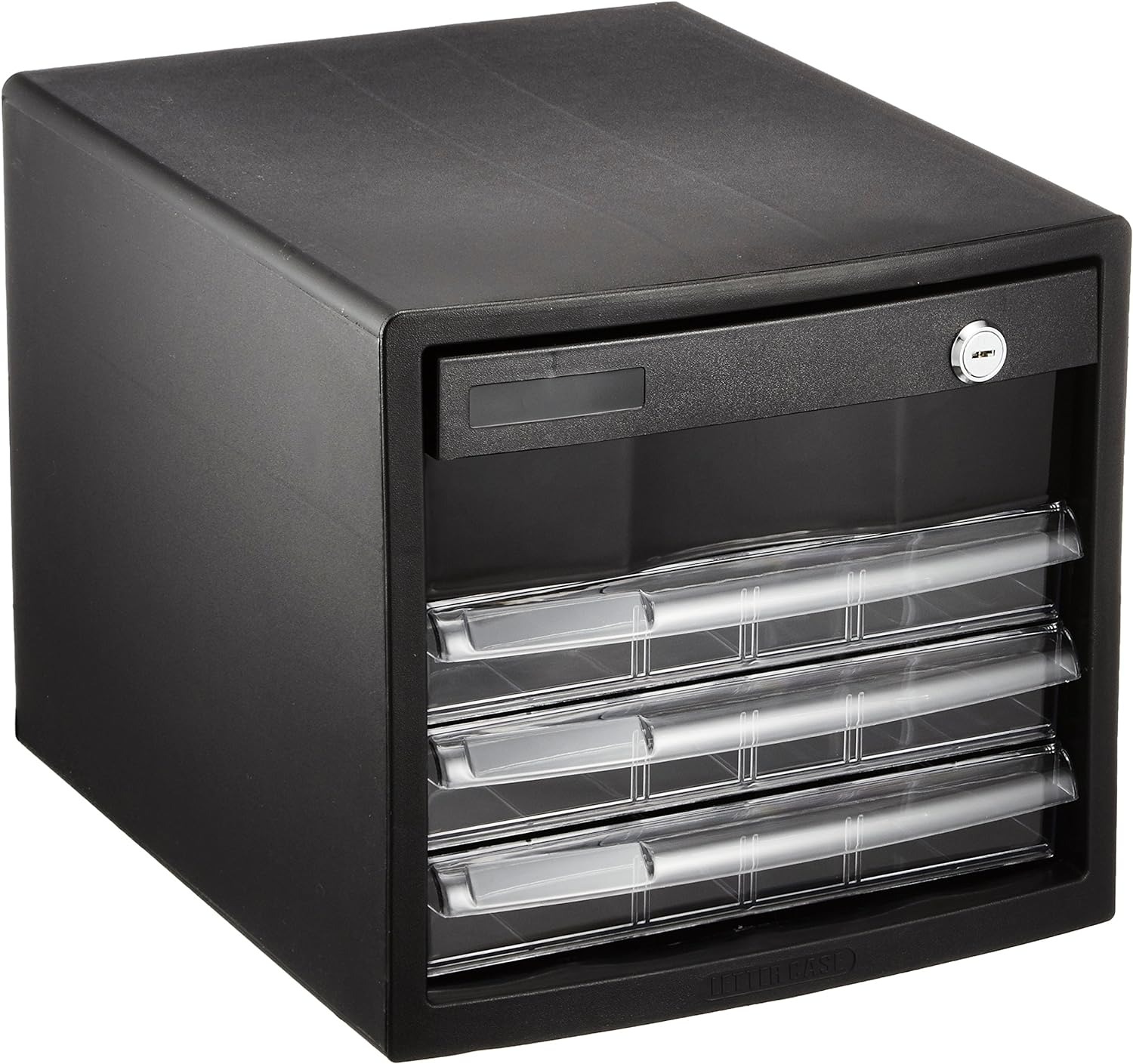 ナカバヤシ(Nakabayashi) A4レターケース4段 鍵付深1 浅3段A4 A4E-SK4