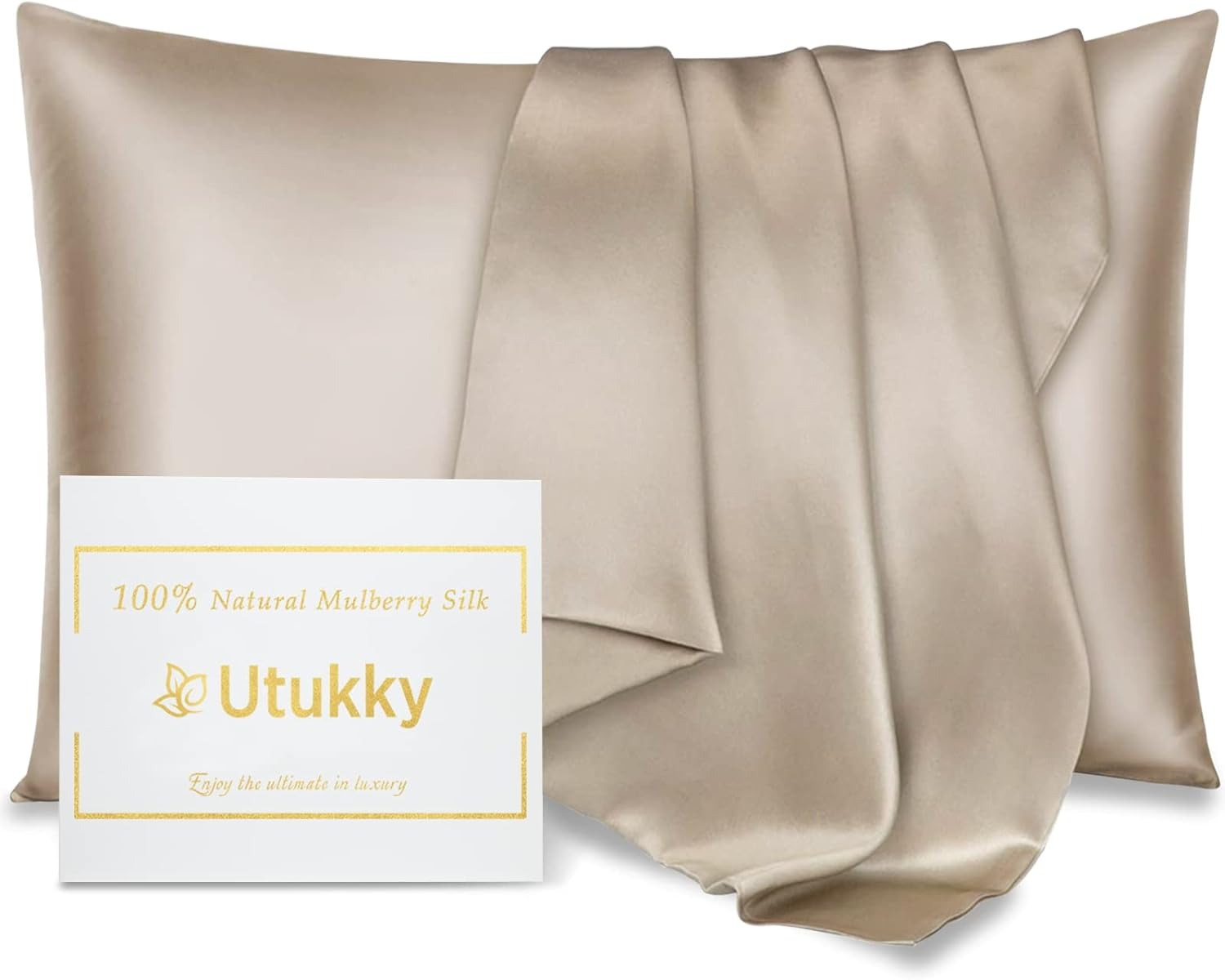 Utukky シルク枕カバー 50×70cm 6Aランク