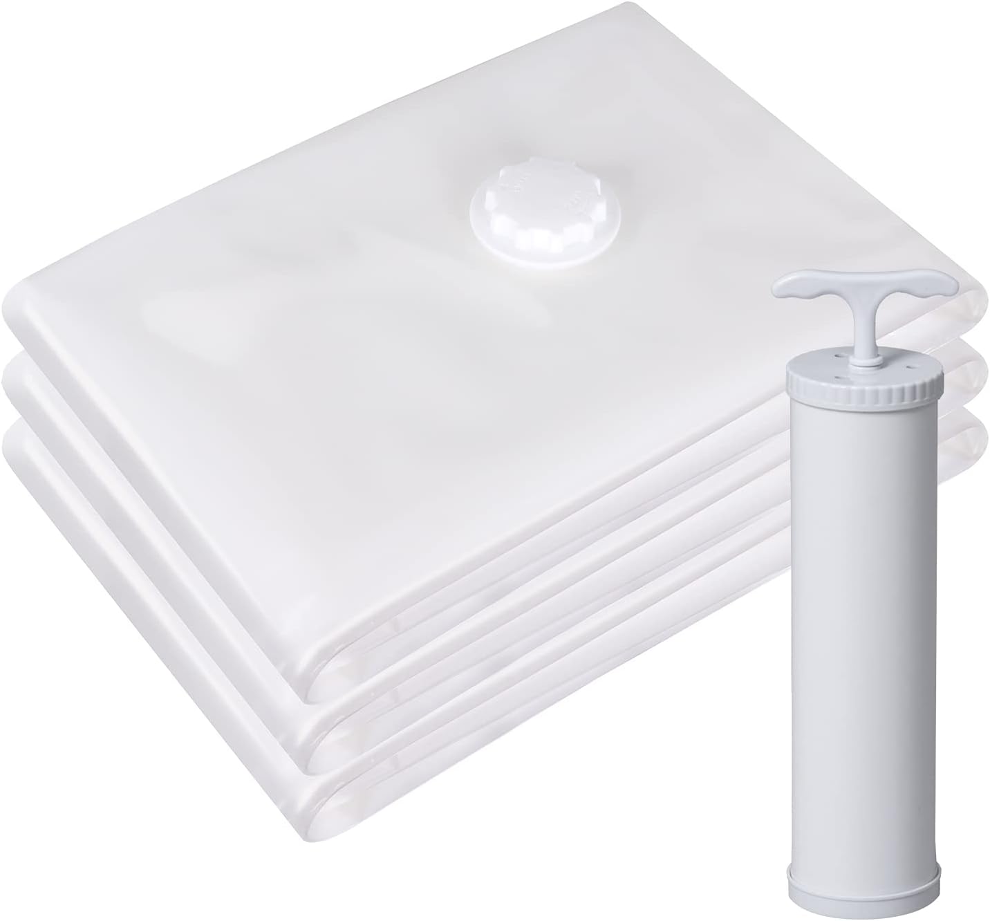 アストロ ふとん圧縮袋 3枚組 白 ポンプ付き 623-30