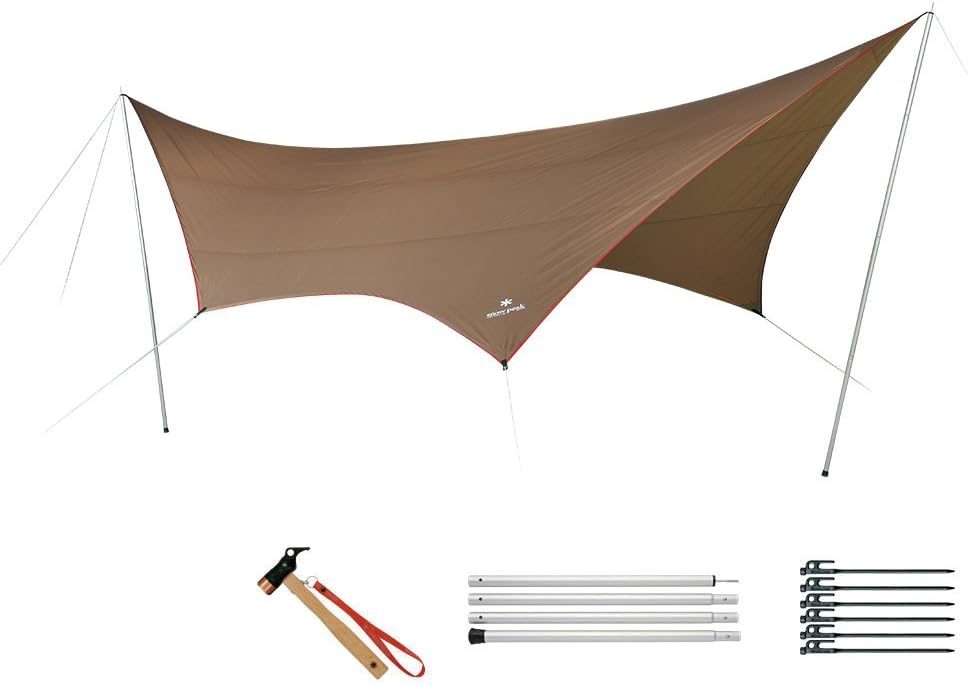 スノーピーク(snow peak) HDタープ“シールド”・ヘキサ(L) Proセット TP-862S